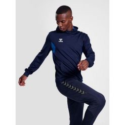 Poliestrowa bluza z kapturem Hummel Authentic. Niebieskie bluzy sportowe męskie HUMMEL. Za 211.00 zł.