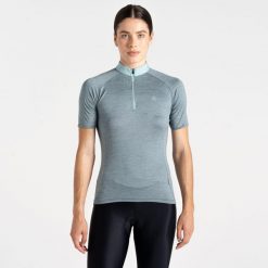 Koszulka rowerowa damska Pedal Through It. Szare bluzki sportowe damskie Dare 2b, l, bez wzorów, z jersey, bez ramiączek. W wyprzedaży za 159.99 zł.