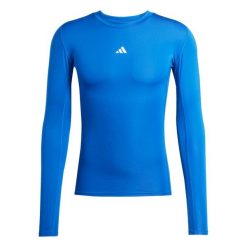 T-Shirt Adidas Sport Tf Ls Tee M Dorośli. Niebieskie t-shirty męskie Adidas, m, bez wzorów, z elastanu, bez kołnierzyka. Za 169.55 zł.