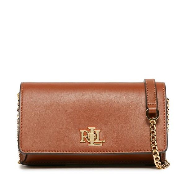 Torebka LAUREN RALPH LAUREN. Brązowe torebki klasyczne damskie Lauren Ralph Lauren, bez wzorów, wizytowe, bez kołnierzyka, bez ramiączek. Za 889.99 zł.