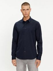 Calvin Klein Jeans Koszula J30J324614 Granatowy Slim Fit. Niebieskie koszule męskie Calvin Klein Jeans, m, bez wzorów, z bawełny, bez kołnierzyka, bez ramiączek. Za 209.99 zł.