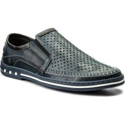 Półbuty LASOCKI FOR MEN - 9159 Granatowy. Niebieskie półbuty męskie Lasocki For Men, z materiału, bez zapięcia. W wyprzedaży za 99.98 zł.