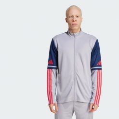 Bluza Squadra 25 Training. Czerwone bluzy bez kaptura męskie Adidas, m, z materiału. Za 199.00 zł.