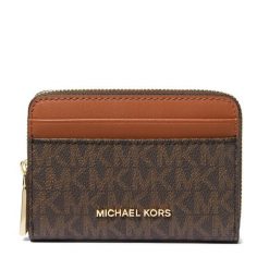 Portfel MICHAEL Michael Kors. Brązowe portfele damskie MICHAEL Michael Kors, bez wzorów. Za 369.99 zł.