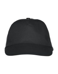 Clique Texas Cap czapka 5-panelowa z twillu. Czarne czapki męskie CLIQUE, bez wzorów, z bawełny. Za 77.89 zł.