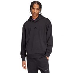 Bluza męska adidas ALL SZN Fleece. Czarne bluzy z kapturem męskie Adidas, m, z bawełny. Za 195.99 zł.