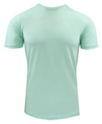 Męski T-Shirt Jednokolorowy - Brave Soul - Kolor Miętowy. Zielone t-shirty męskie Brave Soul, na lato, l, bez wzorów, z bawełny, bez kołnierzyka. Za 45.00 zł.