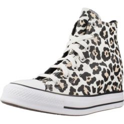 Buty CONVERSE CHUCK TAYLOR ALL STAR WEDGE PLATFORM LEOPARD Nadruk zwierzęcy. Buty sportowe na co dzień damskie Converse, bez wzorów, z tkaniny. Za 387.99 zł.