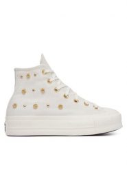 Converse Trampki Chuck Taylor All Star Heathered Glam A16892C Écru. Białe trampki i tenisówki damskie Converse, bez wzorów, z materiału. Za 449.99 zł.