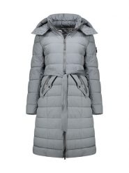 Canadian Peak Płaszcz zimowy "Cabimeak" w kolorze szarym rozmiar: L. Szare płaszcze damskie Canadian Peak, na zimę, l, bez wzorów, z puchu. Za 260.99 zł.