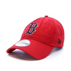 Czapka z daszkiem New Era MLB Boston Red Sox. Czerwone czapki męskie New Era, bez wzorów, z bawełny. Za 167.50 zł.