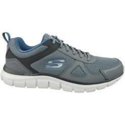 Buty sportowe Sneakersy męskie, Skechers Track-Scloric. Szare obuwie do biegania damskie Skechers. Za 229.99 zł.