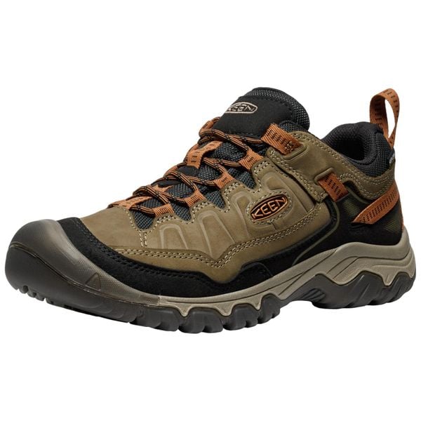 Buty trekkingowe męskie KEEN Targhee IV WP. Brązowe buty trekkingowe męskie 909, z materiału, bez zapięcia, narciarskie. Za 724.00 zł.