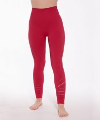 Legginsy damskie treningowe z długą nogawką Brubeck GYM. Czerwone legginsy damskie Brubeck, s, bez wzorów, z dzianiny, z podwyższonym stanem, na fitness i siłownię. Za 129.99 zł.