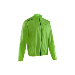 Kurtka do biegania Ekiden męska. Czerwone kurtki treningowe męskie KALENJI, m, bez wzorów, z materiału, do biegania. W wyprzedaży za 29.99 zł.