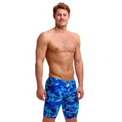 Spodenki do pływania Jammery Funky Trunks Storm Chaser. Niebieskie kąpielówki męskie FUNKY TRUNKS, m, bez wzorów, do pływania. Za 219.00 zł.
