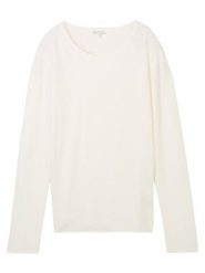 Tom Tailor Sweter w kolorze kremowym rozmiar: XL. Brązowe swetry klasyczne damskie Tom Tailor, xl, ze splotem, bez kołnierzyka. Za 88.02 zł.