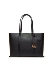 MICHAEL Michael Kors Torebka Temple 30R4G1LT3L Czarny. Czarne torebki klasyczne damskie MICHAEL Michael Kors, bez wzorów, ze skóry, bez dodatków. Za 989.99 zł.
