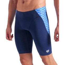 Jammery Arena Monogram Navy - spodenki do kolan do pływania. Niebieskie kąpielówki męskie Arena, l, bez wzorów, z materiału, na fitness i siłownię. Za 189.99 zł.