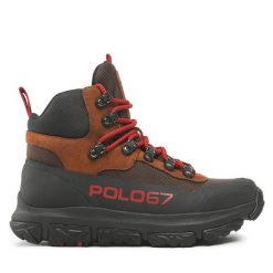 Trapery Polo Ralph Lauren. Czarne buty zimowe męskie Polo Ralph Lauren, bez zapięcia. Za 999.99 zł.
