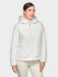 Kurtka GEOX W4675E Biały. Białe kurtki damskie Geox, l, bez wzorów, z tkaniny, bez kaptura. Za 274.99 zł.