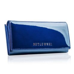 Portfel damski BETLEWSKI ZBPD-BS-72031 niebieski. Niebieskie portfele damskie Betlewski, bez wzorów, ze skóry. Za 139.99 zł.
