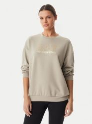 EA7 Emporio Armani Bluza 7W001488 AF24375 U6225 Beżowy Regular Fit. Brązowe bluzy bez kaptura damskie EA7 Emporio Armani, l, z syntetyku. Za 629.99 zł.