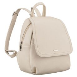 Miejski plecak damski ze skóry ekologicznej w jasnobeżowym kolorze Rovicky R-6739. Brązowe plecaki damskie ROVICKY, bez wzorów, ze skóry ekologicznej, eleganckie. Za 119.99 zł.