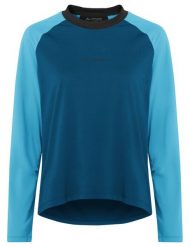 Koszulka damska Loamer LS Shirt. Niebieskie topy sportowe damskie Vaude, bez wzorów, z materiału, bez ramiączek. Za 259.00 zł.
