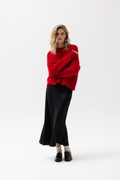 SATYNOWA SPÓDNICA JULITA CZARNA XL - Flawless. Czarne spódniczki damskie Flawless, na zimę, uniwersalny, bez wzorów, z gumy, eleganckie, maxi, dopasowane. Za 429.00 zł.