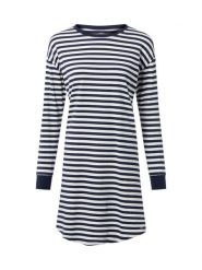 SKINY koszulka do piżamy Kobiety Bawełna niebieski|biały, 40. Białe piżamy damskie Skiny, bez wzorów, z bawełny, bez ramiączek. Za 229.95 zł.