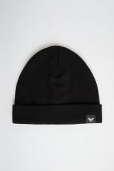 Czapka męska z wełną EMPORIO ARMANI. Czapki męskie Emporio Armani, bez wzorów, z wełny. W wyprzedaży za 389.35 zł.