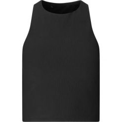 Damski tank top Athlecia Colbie. Czarne topy sportowe damskie Athlecia, bez wzorów, z materiału, bez ramiączek. Za 160.00 zł.