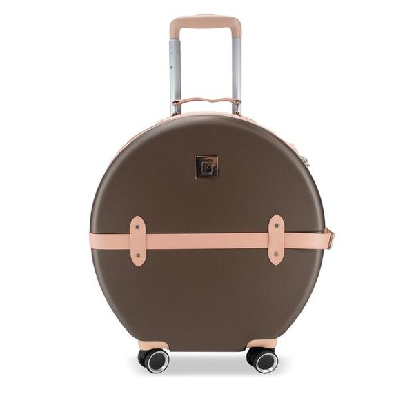 Walizka średnia Semi Line. Brązowe walizki Semi-line, bez wzorów, średnie. Za 249.99 zł.