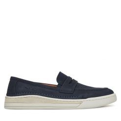 Półbuty Josef Seibel. Niebieskie półbuty męskie Josef Seibel, bez zapięcia. Za 379.99 zł.