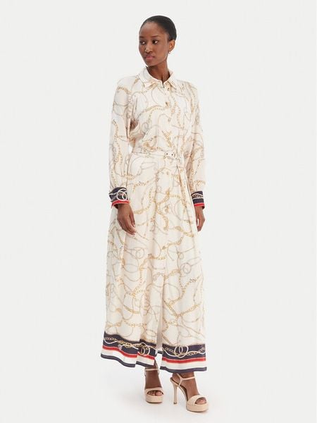 Marciano Guess Sukienka koszulowa 6RGT3 37439A Écru Regular Fit. Sukienki damskie Marciano Guess, z aplikacjami, z wiskozy, bez kołnierzyka, bez ramiączek, koszulowe. Za 1,459.00 zł.