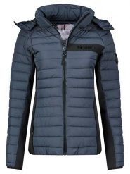 Geographical Norway Kurtka pikowana "Aretha" w kolorze granatowym rozmiar: S. Niebieskie kurtki damskie Geographical Norway, s, bez wzorów, bez kaptura. Za 247.99 zł.