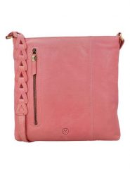 HIDE & STITCHES Skórzana torebka w kolorze jasnoróżowym - 30 x 30 x 2 cm rozmiar: onesize. Różowe torebki klasyczne damskie HIDE & STITCHES, bez wzorów, z materiału, bez dodatków. Za 217.99 zł.