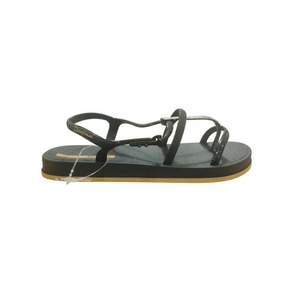 Sandały Ipanema Drip Intense czarne. Czarne sandały damskie Ipanema, bez wzorów, z materiału, bez obcasa. Za 139.99 zł.