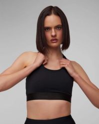 Stanik Casall Graphic Sports Bra. Czarne biustonosze sportowe damskie Casall, bez wzorów, z materiału. Za 119.00 zł.