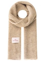 Zwillingsherz Szal w kolorze beżowym z dodatkiem wełny - 200 x 30 cm rozmiar: onesize. Brązowe szaliki i kominy damskie Zwillingsherz, bez wzorów, z materiału. Za 176.08 zł.