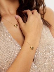 Guess Bransoletka JSBB04 427JW Złoty. Żółte bransoletki damskie Guess, metalowe. Za 249.99 zł.