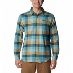 Koszula Męska Columbia Cornell Woods Flannel Long Sleeve Shirt. Brązowe koszule męskie Columbia, m, bez wzorów, bez kołnierzyka, bez ramiączek. Za 269.00 zł.