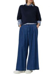 S.Oliver Sweter w kolorze granatowym rozmiar: 44. Niebieskie swetry klasyczne damskie S.Oliver, s, bez kołnierzyka. Za 108.99 zł.