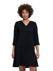 CARTOON Sukienka w kolorze czarnym rozmiar: 42. Czarne sukienki damskie Cartoon, na co dzień, bez wzorów, bez kołnierzyka, bez ramiączek, midi, proste. Za 130.50 zł.