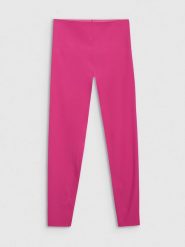 4F Legginsy sportowe w kolorze różowym rozmiar: L. Różowe legginsy damskie 4f, l, bez wzorów, z materiału, outdoorowe. Za 72.95 zł.