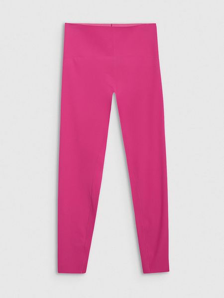 4F Legginsy sportowe w kolorze różowym rozmiar: L. Różowe legginsy damskie 4f, l, bez wzorów, z materiału, outdoorowe. Za 94.95 zł.