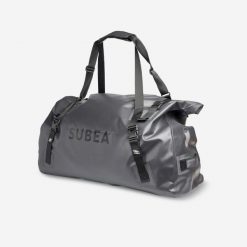 Torba nurkowa Decathlon SCD 100 l IPX6. Czarne torebki klasyczne damskie Decathlon, bez wzorów, z materiału, duże, bez dodatków. Za 319.99 zł.