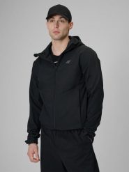 Kurtka softshell wiatroodporna membrana 5000 męska 4F 4FWSS26TSOFM549. Czarne kurtki softshell damskie 4f, m, bez wzorów, z materiału, bez kaptura. Za 299.99 zł.