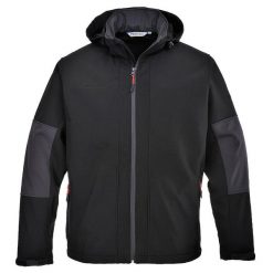 Męska Kurtka Soft Shell Z Kapturem. Niebieskie kurtki męskie Portwest, m, bez wzorów, sportowe, z kapturem. Za 362.99 zł.
